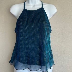 🆕 Guess | Annabella Cropped Flair Top Ornate Teal